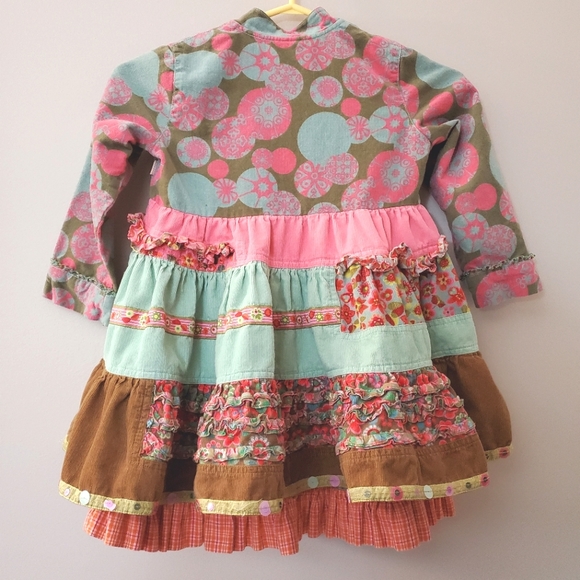 Oilily kids corduroy and cotton dress - Multi-pattern - Size 110 (5 Year) - Picture 9 of 11